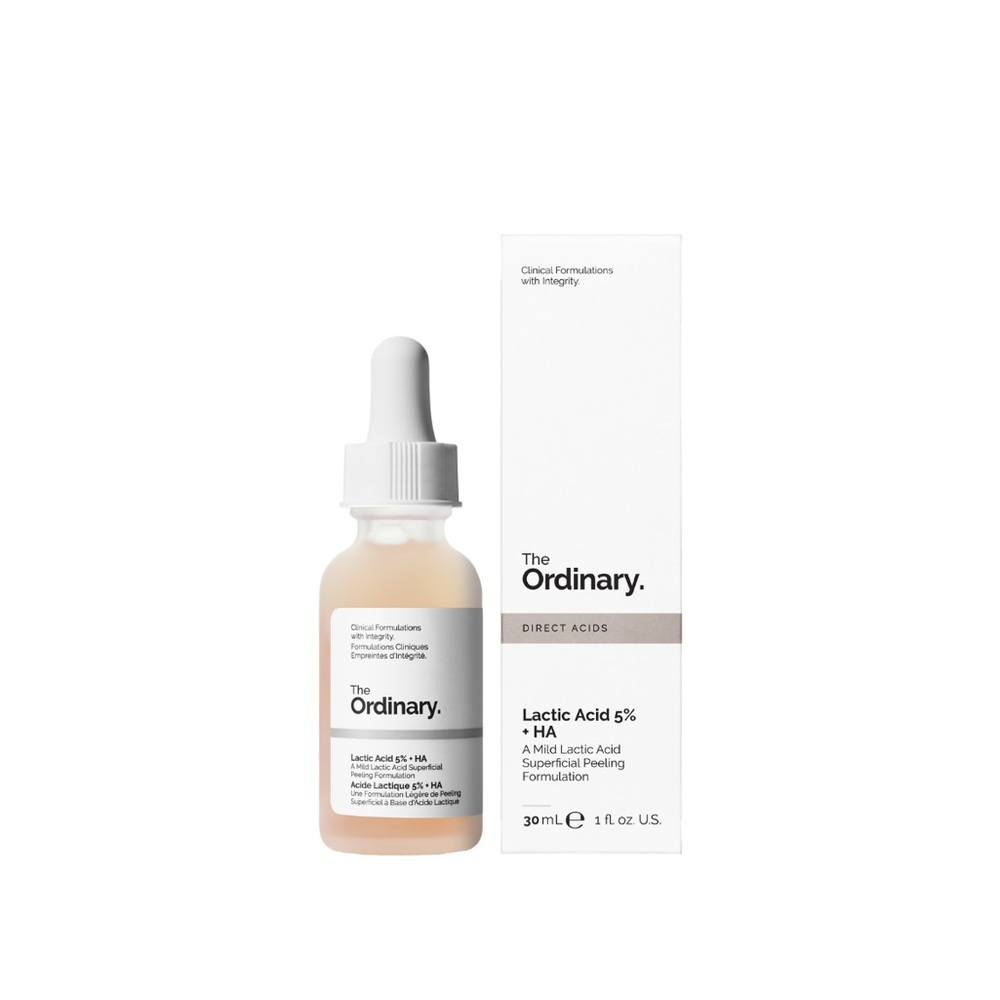 The Ordinary Lactic Acid 5% + HA 2% Gentle Facial Exfoliating Serum